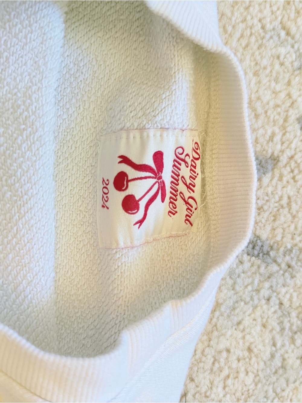 DAIRY GIRL 2024 Limited Ed Cherry Crewneck & Shorts - Picture 5 of 12